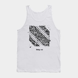 Being positive curve dark logo Tank Top